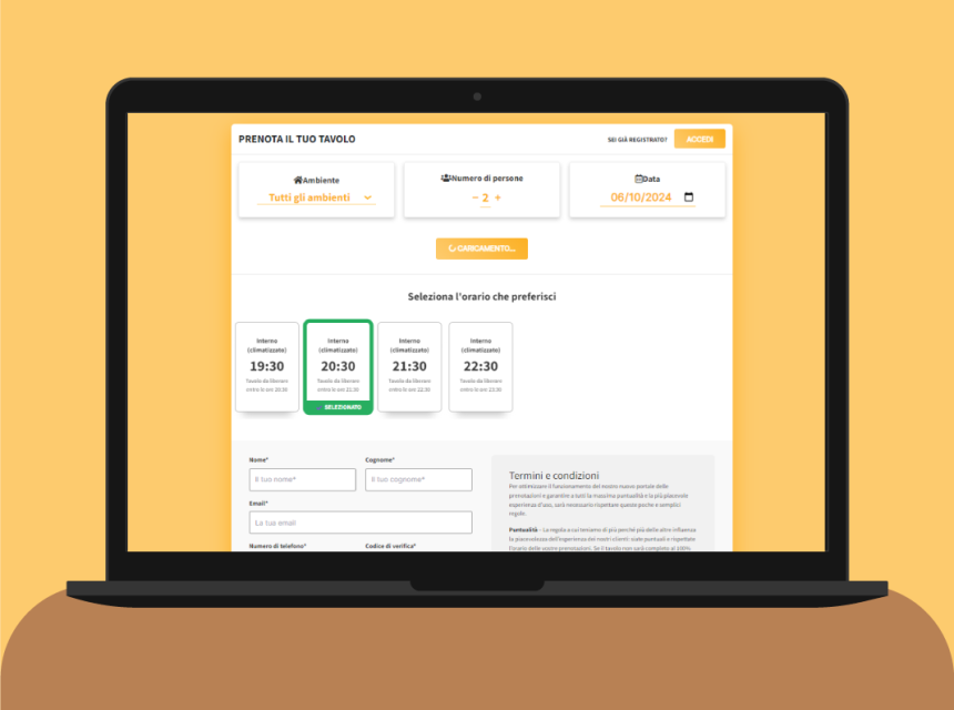 code in progress software prenotazioni ceocloud tipozero 